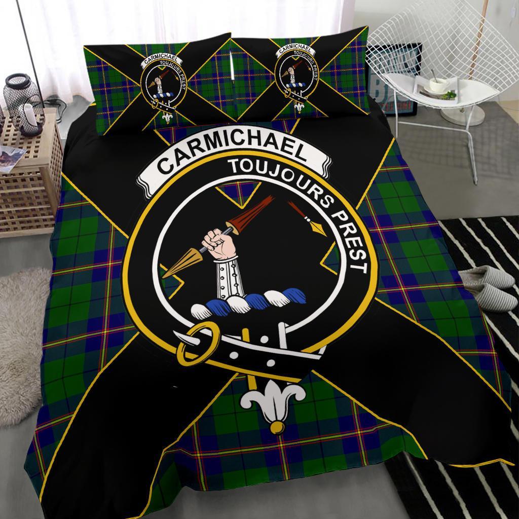 Carmichael Tartan Crest Bedding Set - Luxury Style