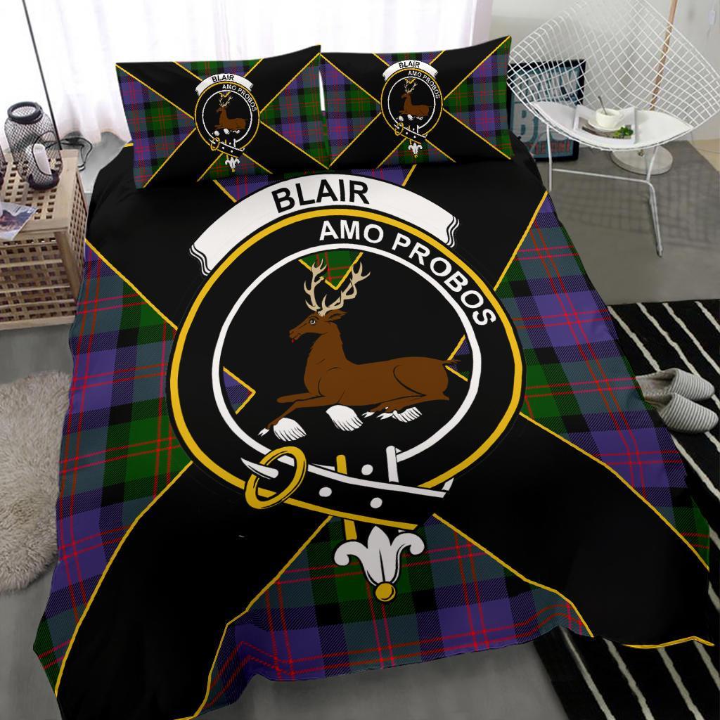 Blair Tartan Crest Bedding Set - Luxury Style