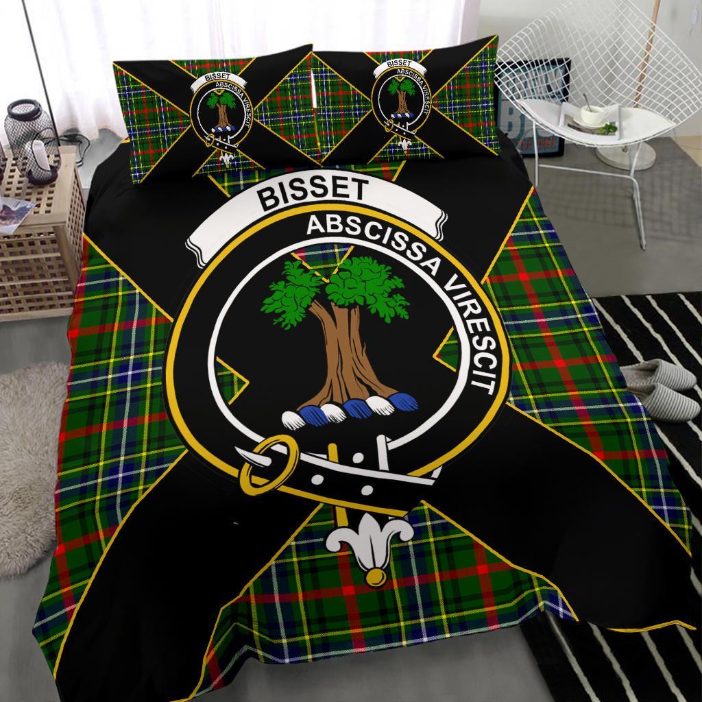 Bisset Tartan Crest Bedding Set - Luxury Style