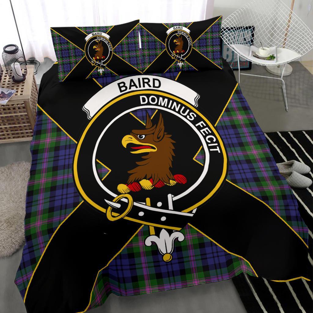 Baird Tartan Crest Bedding Set - Luxury Style