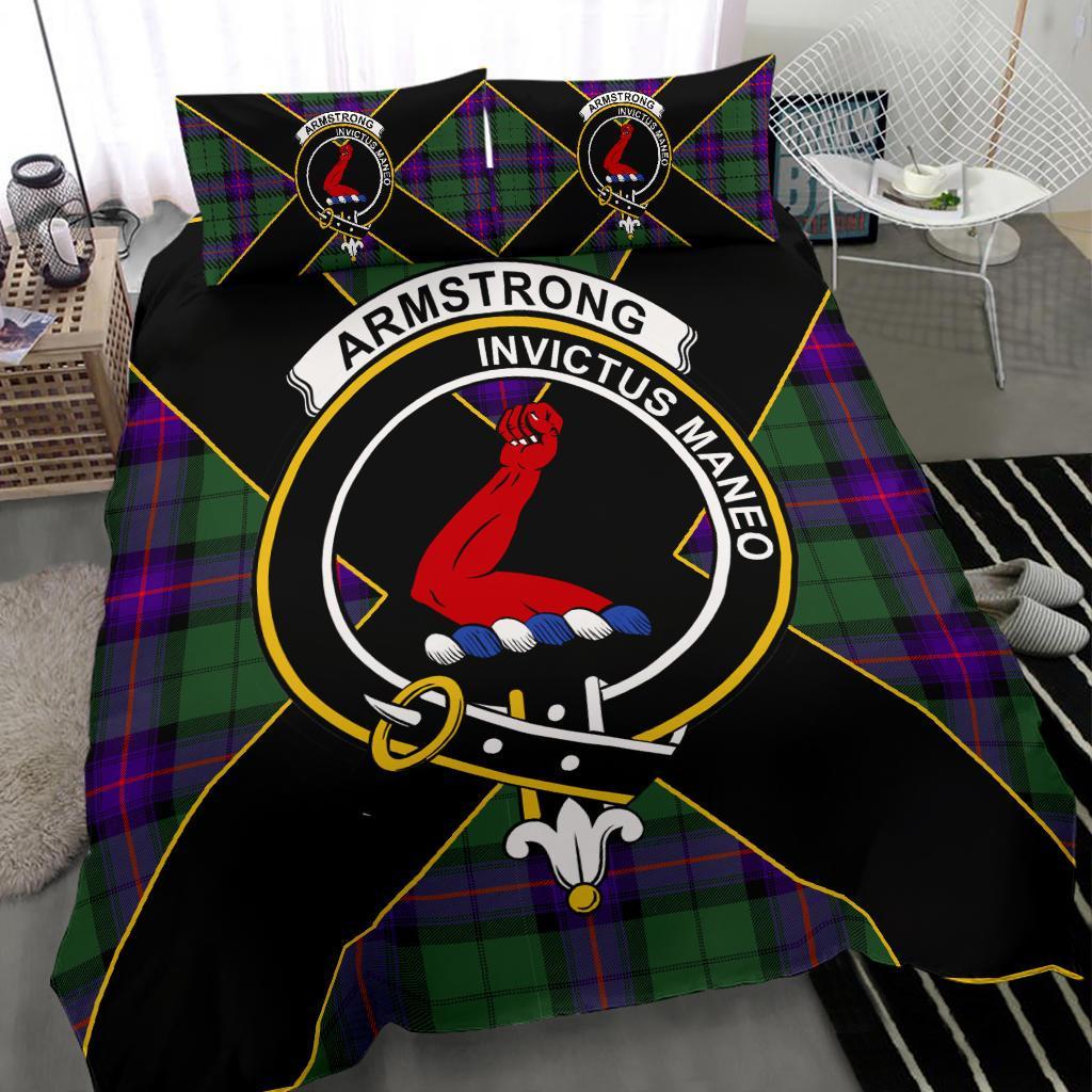 Armstrong Tartan Crest Bedding Set - Luxury Style