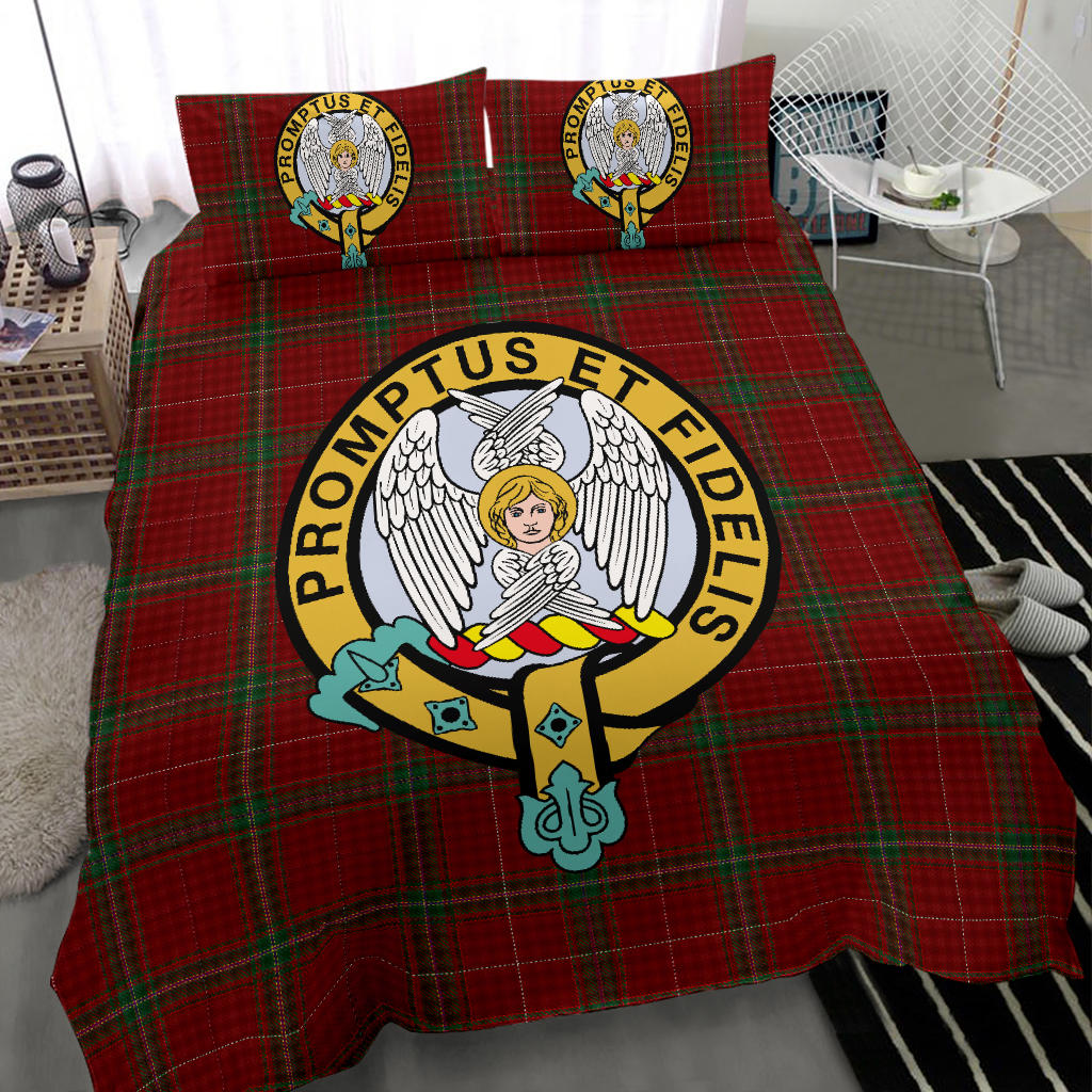 Carruthers Tartan Official Crest Bedding Set