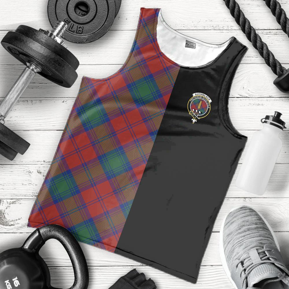 Auchinleck Tartan Crest Men's Tank Top - Cross Style