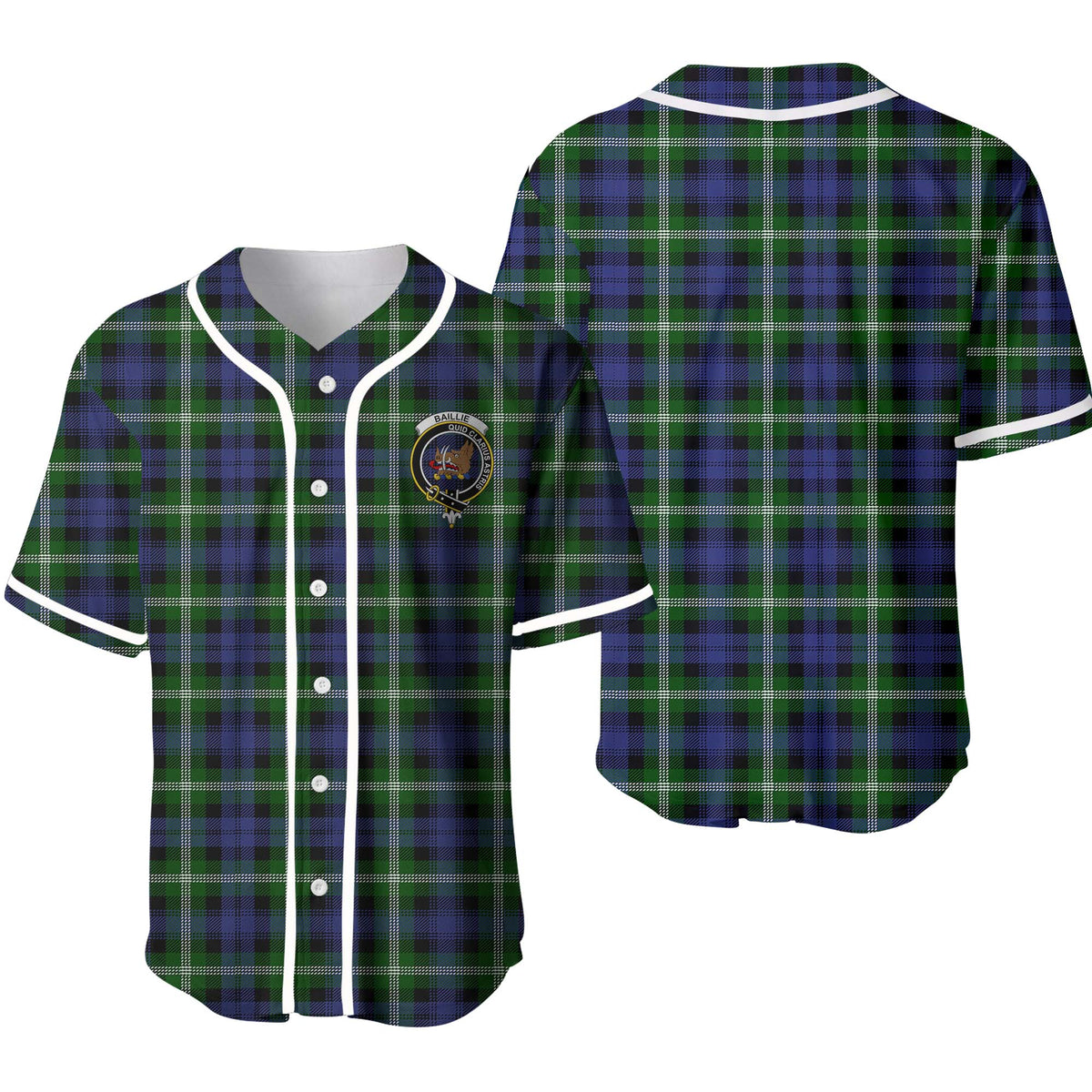 Baillie Tartan Unisex Baseball Jersey