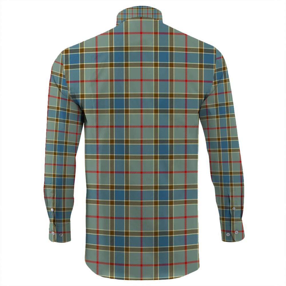 Balfour Blue Tartan Long Sleeve Button Shirt