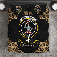 Bannerman Crest Black Bedding Set