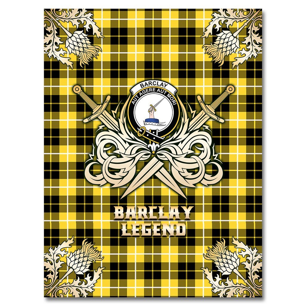 Barclay Dress Modern Tartan Gold Courage Symbol Blanket