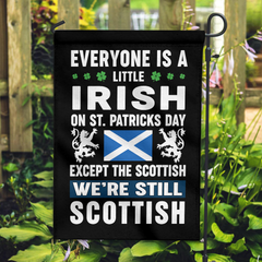 Irish on St Patrick's Day Except Scottish Flag