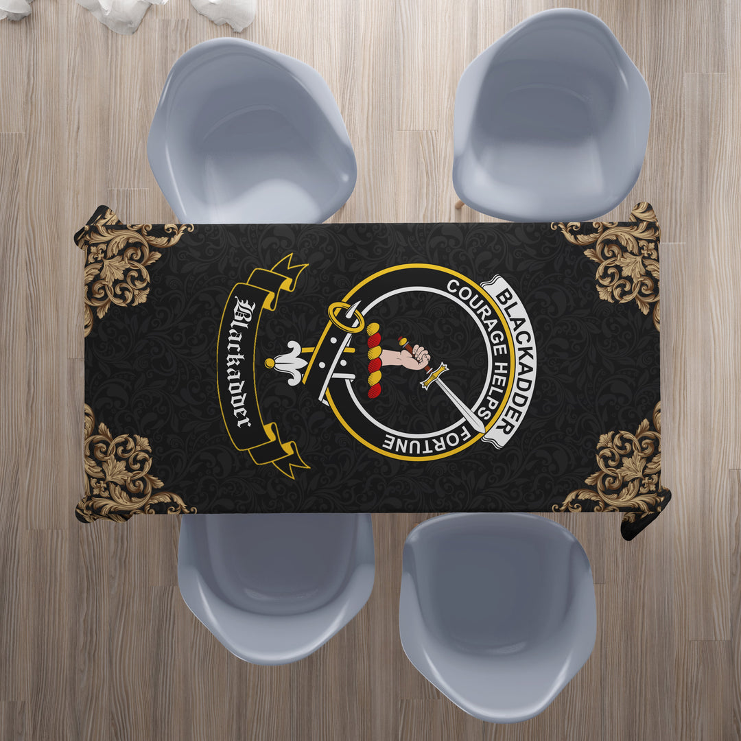 Blackadder Crest Tablecloth - Black Style