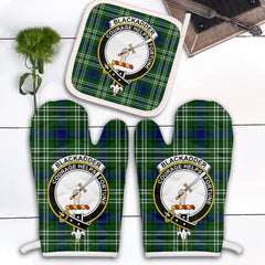 Blackadder Tartan Crest Oven Mitt And Pot Holder (2 Oven Mitts + 1 Pot Holder)