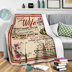 Scots Print Blanket - Arnott Tartan Crest Blanket To My Wife Style, Gift From Scottish Husband