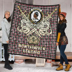 Borthwick Dress Ancient Tartan Crest Legend Gold Royal Premium Quilt