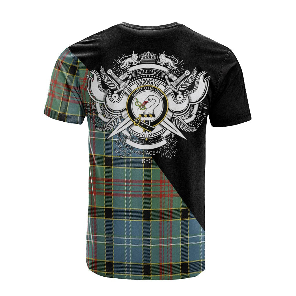 Brisbane Modern Tartan - Military T-Shirt