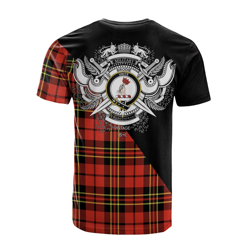 Brodie Modern Tartan - Military T-Shirt