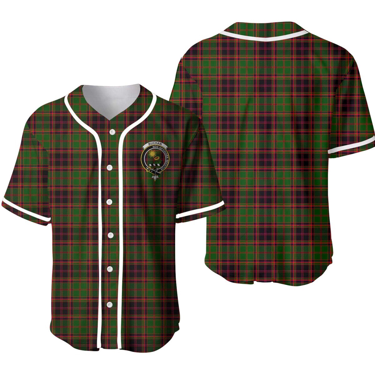 Buchan Tartan Unisex Baseball Jersey