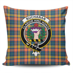 Scottish Buchanan Ancient Tartan Crest Pillow Cover - Tartan Cushion Cover