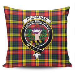 Scottish Buchanan Modern Tartan Crest Pillow Cover - Tartan Cushion Cover