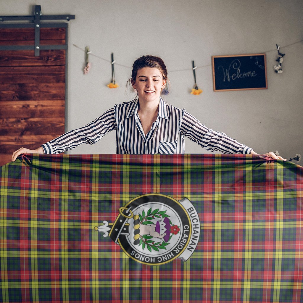 Buchanan Tartan Crest Tablecloth