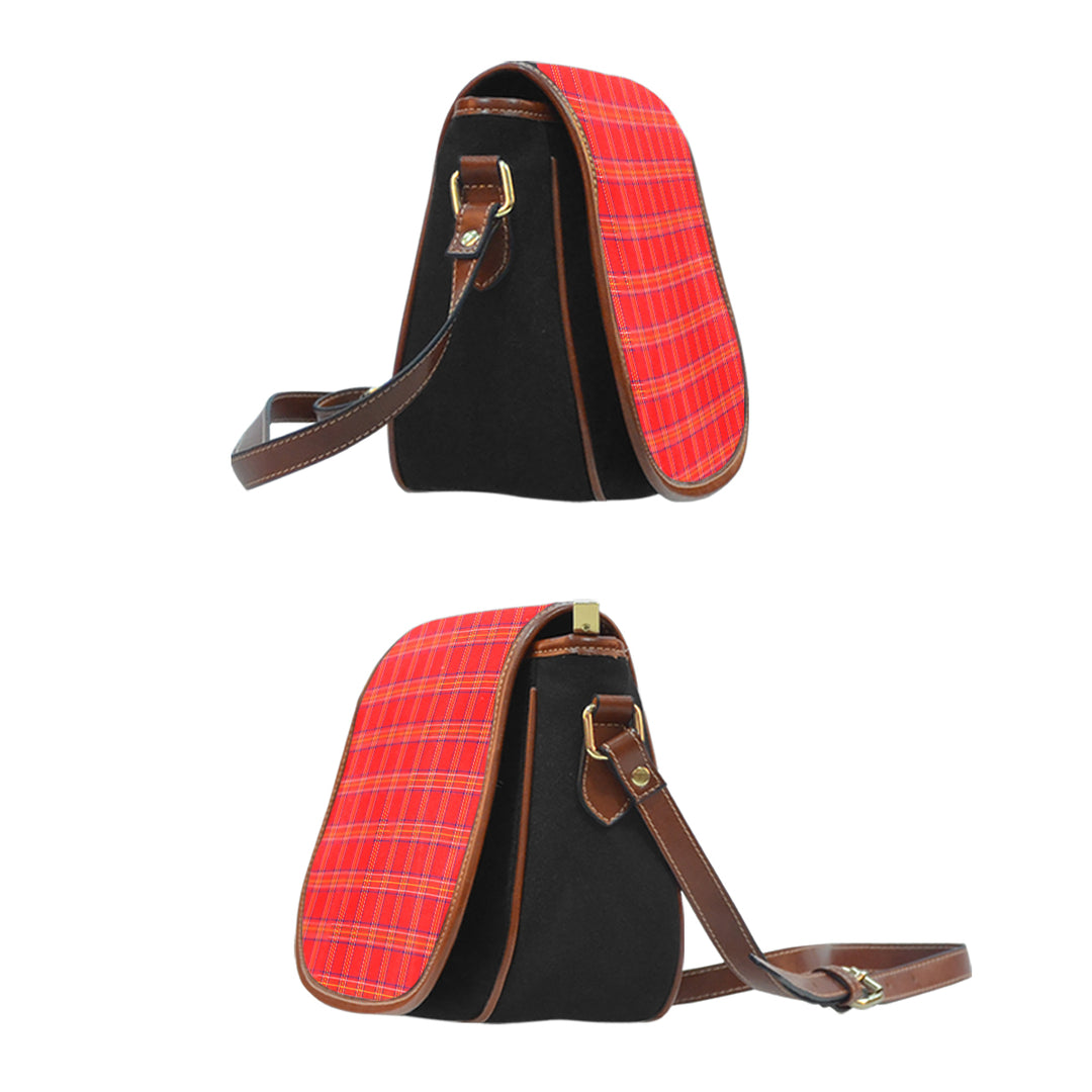 Burnett Modern Tartan Saddle Handbags