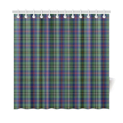 Wood Modern Tartan Shower Curtain