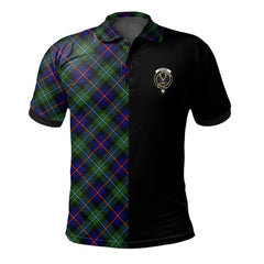 Calder Modern Tartan Polo Shirt Half of Me - Cross Style