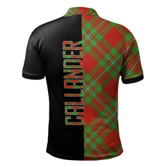Callander Modern Tartan Polo Shirt Half of Me - Cross Style