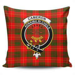 Scottish Cameron Modern Tartan Crest Pillow Cover - Tartan Cushion Cover