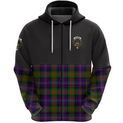 Cameron of Erracht Modern Clan Half Of Tartan Zipper Hoodie