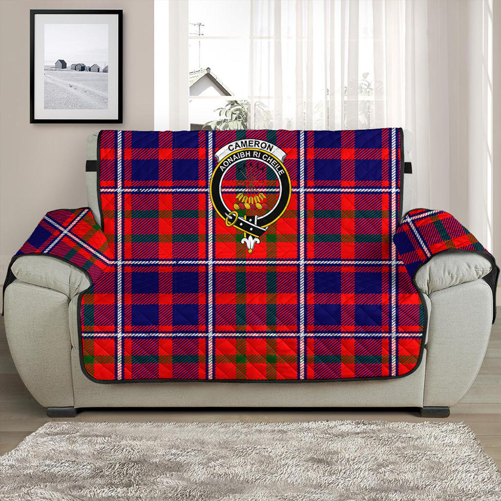 Cameron of Lochiel Modern Tartan Crest Sofa Protector