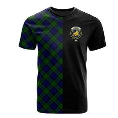 Campbell Modern Tartan T-Shirt Half of Me - Cross Style