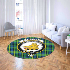 Campbell of Breadalbane Ancient Tartan Crest Round Rug