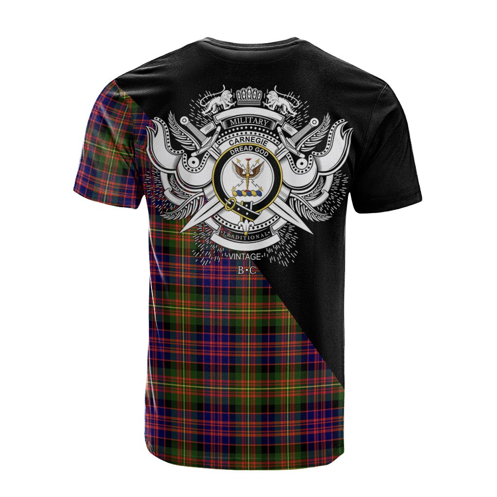 Carnegie Modern Tartan - Military T-Shirt