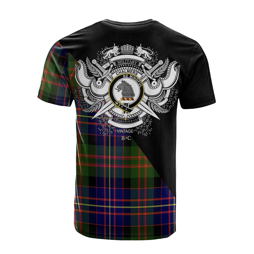 Chalmers Modern Tartan - Military T-Shirt