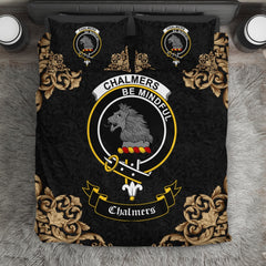 Chalmers Crest Black Bedding Set