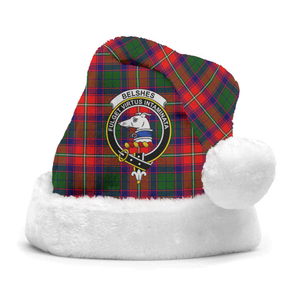 Belshes Tartan Crest Christmas Hat