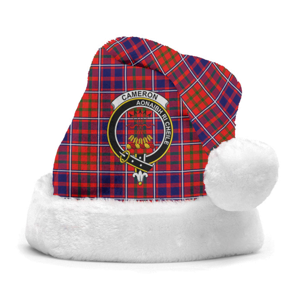 Cameron of Lochiel Modern Tartan Crest Christmas Hat