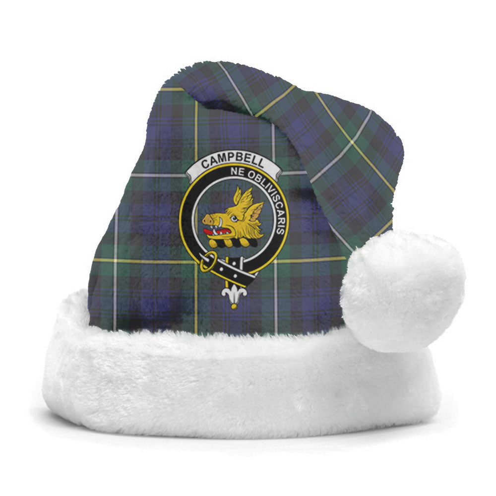 Campbell Argyll Modern Tartan Crest Christmas Hat