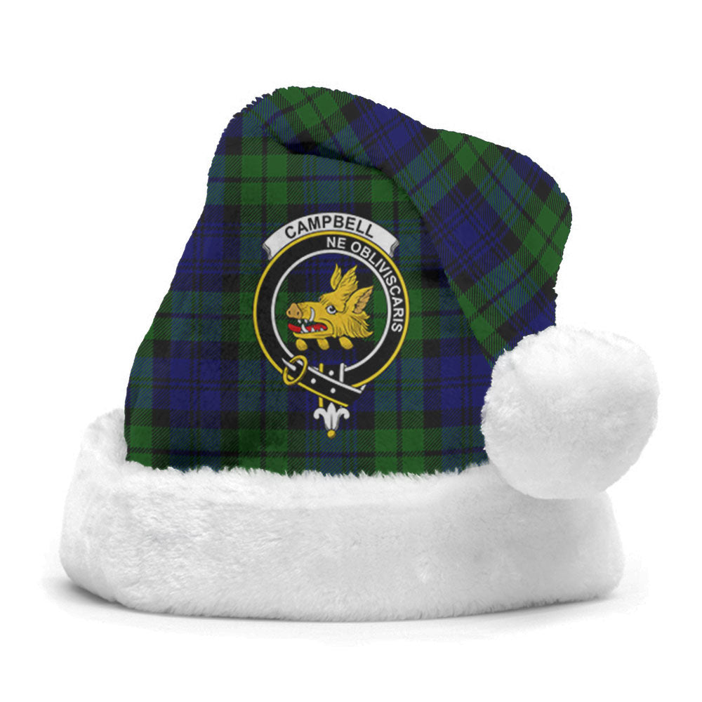 Campbell Modern Tartan Crest Christmas Hat