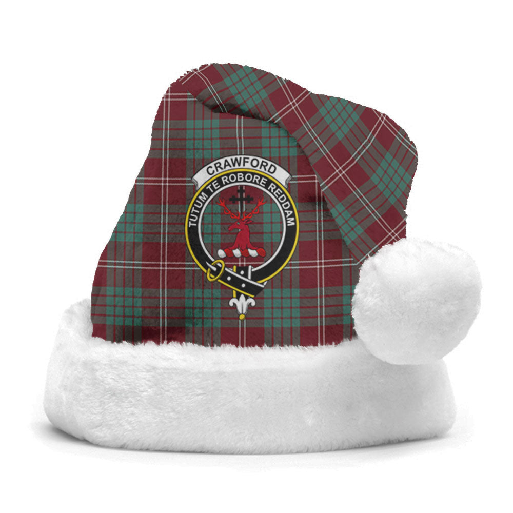 Crawford Modern Tartan Crest Christmas Hat