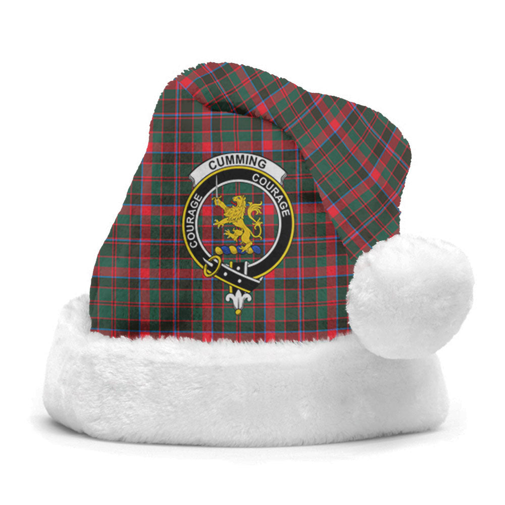 Cumming Hunting Modern Tartan Crest Christmas Hat