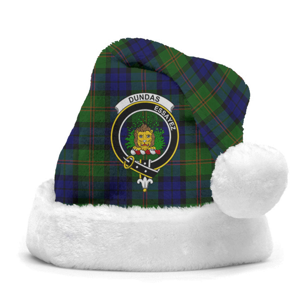 Dundas Modern Tartan Crest Christmas Hat