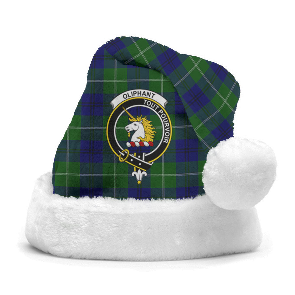 Oliphant Modern Tartan Crest Christmas Hat