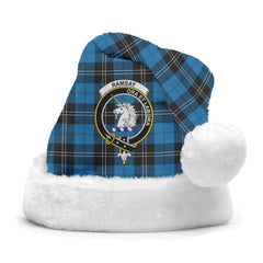 Ramsay Blue Ancient Tartan Crest Christmas Hat