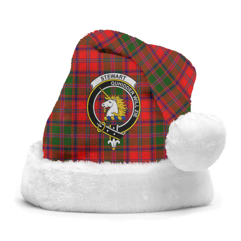 Stewart of Appin Modern Tartan Crest Christmas Hat