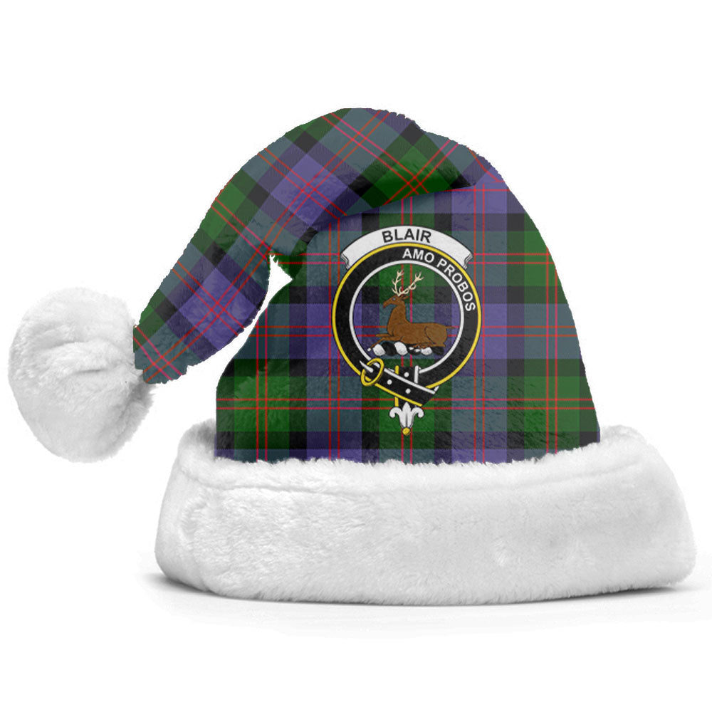 Blair Modern Tartan Crest Christmas Hat