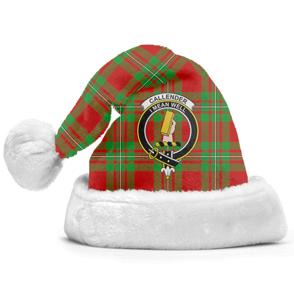 Callender Tartan Crest Christmas Hat