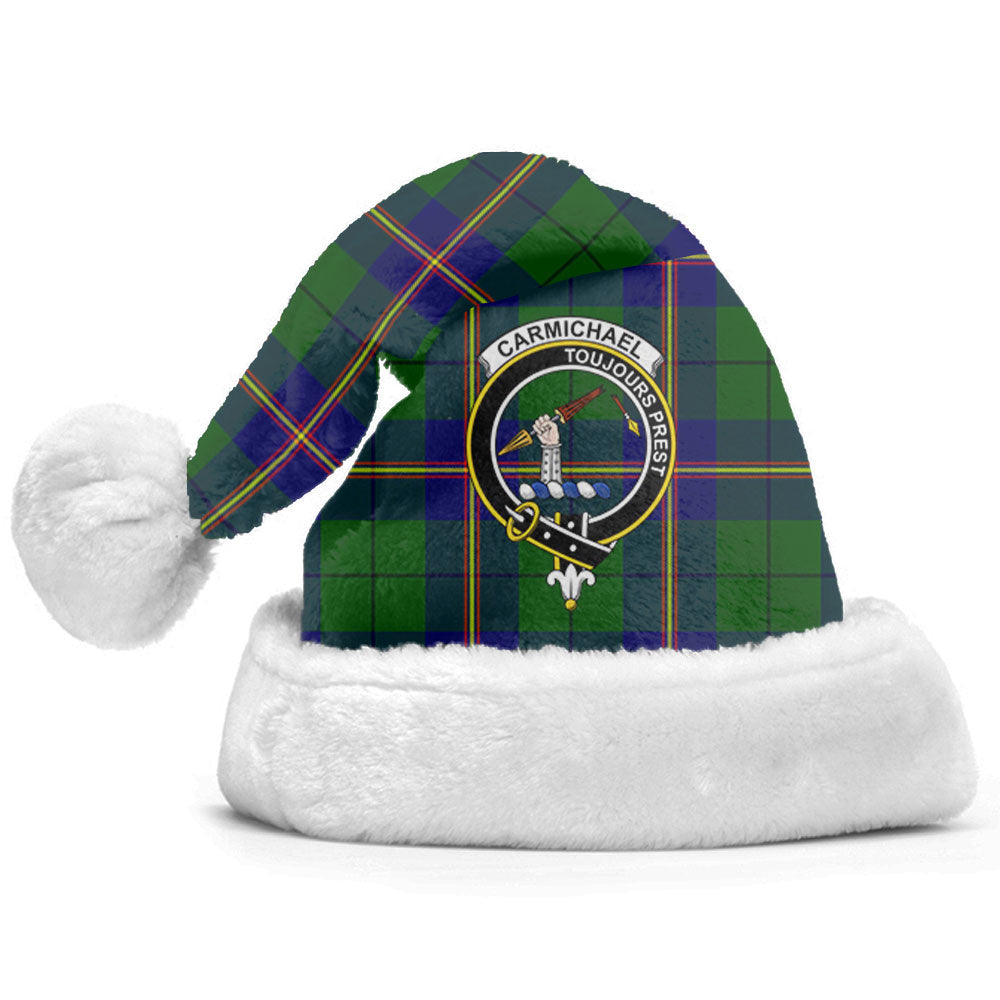 Carmichael Modern Tartan Crest Christmas Hat