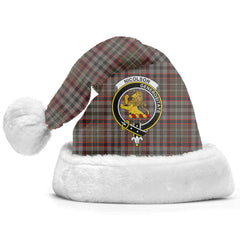 Nicolson Hunting Weathered Tartan Crest Christmas Hat