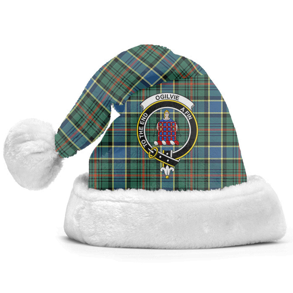 Ogilvie Hunting Ancient Tartan Crest Christmas Hat