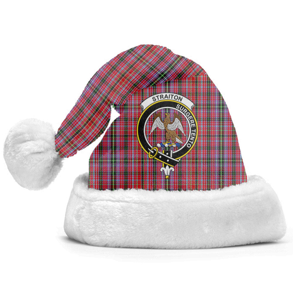 Straiton Tartan Crest Christmas Hat